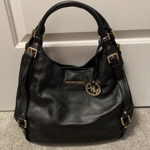 MICHAEL KORS Large Black Bedford tote shoulder bag satchel
